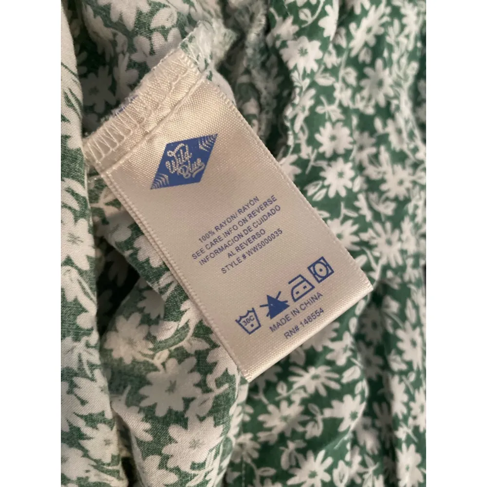 Wild Blue Dress Ditsy Floral Sadie Robertson Daisy cottagecore spring Summer Green Size M - Image 5