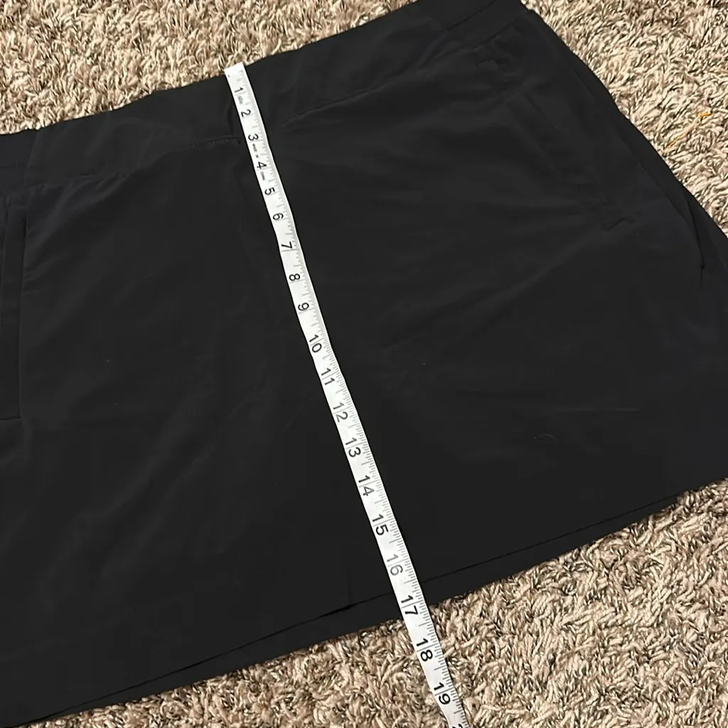 Athleta Brooklyn Skort Skirt Size 16 Black - Image 2