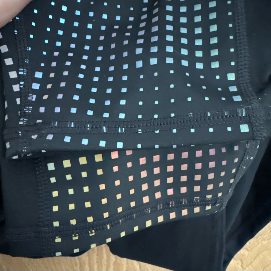 Athleta Aurora Precision 7/8 Tight Compression Reflective Black Running Leggings - Image 4