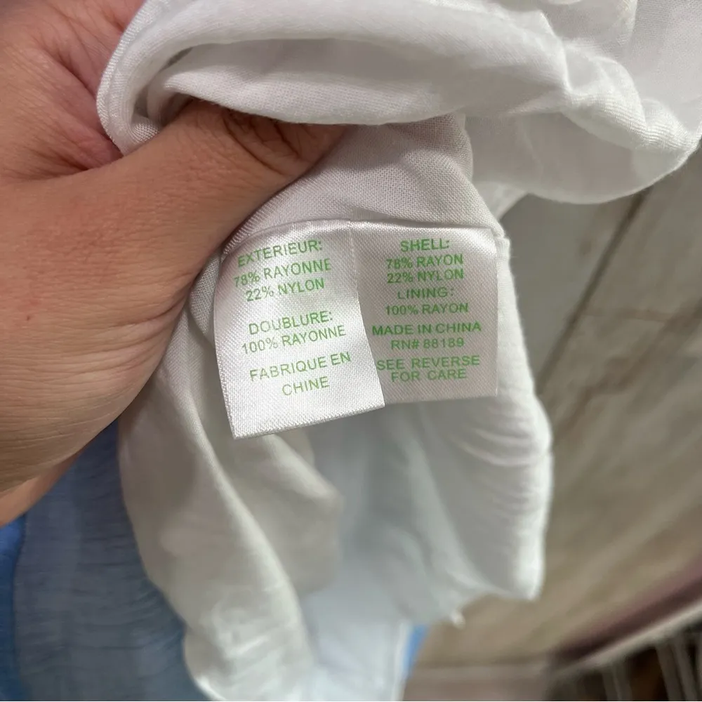 Lilly Pulitzer Emmeline Dress Lapis Blue Summer Seersucker Mini One Shoulder - Image 6