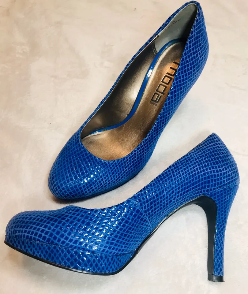 Moda Spana Lapis Snakeskin Heels - Image 3