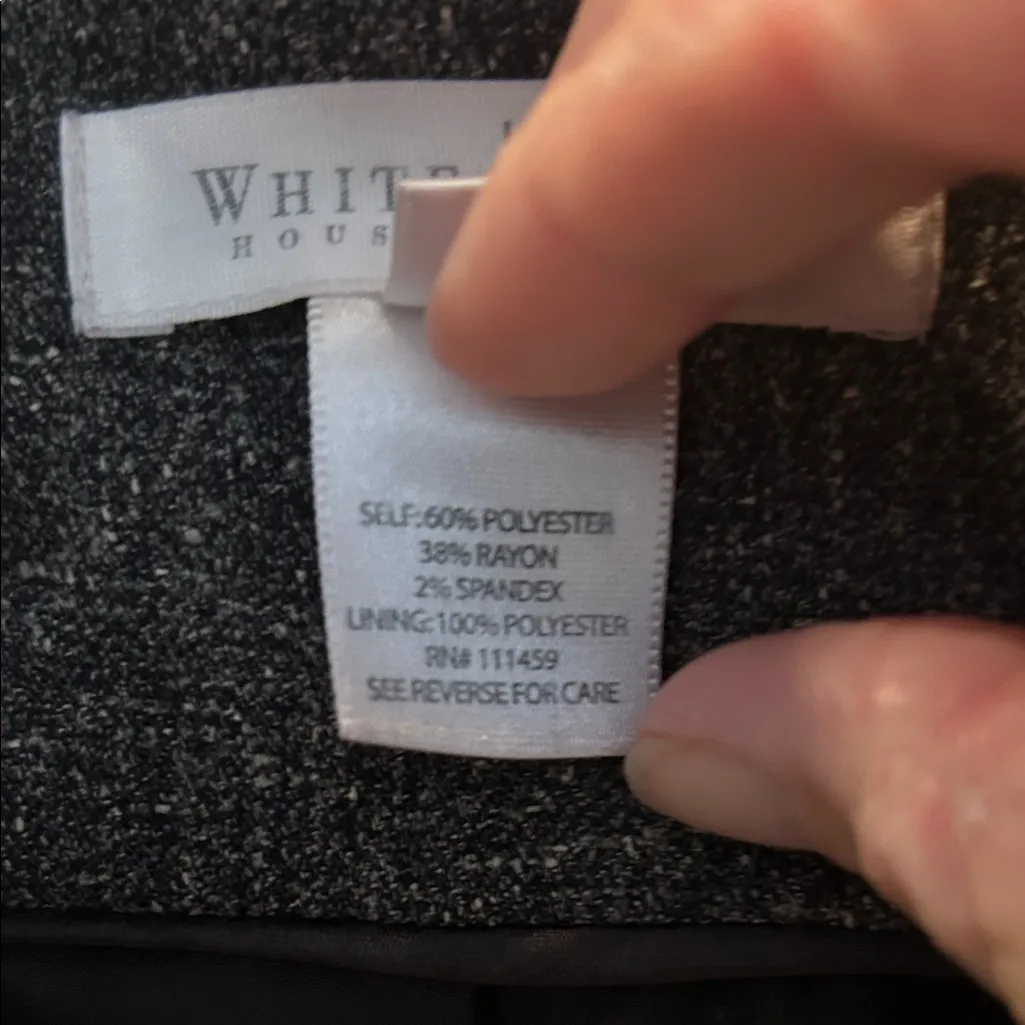 White House Black Market Dark Grey Blazer - Image 3