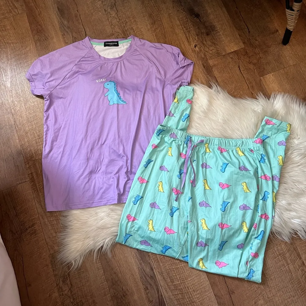 ASOS LOUNGABLE Dino Pajama Set - Image 5