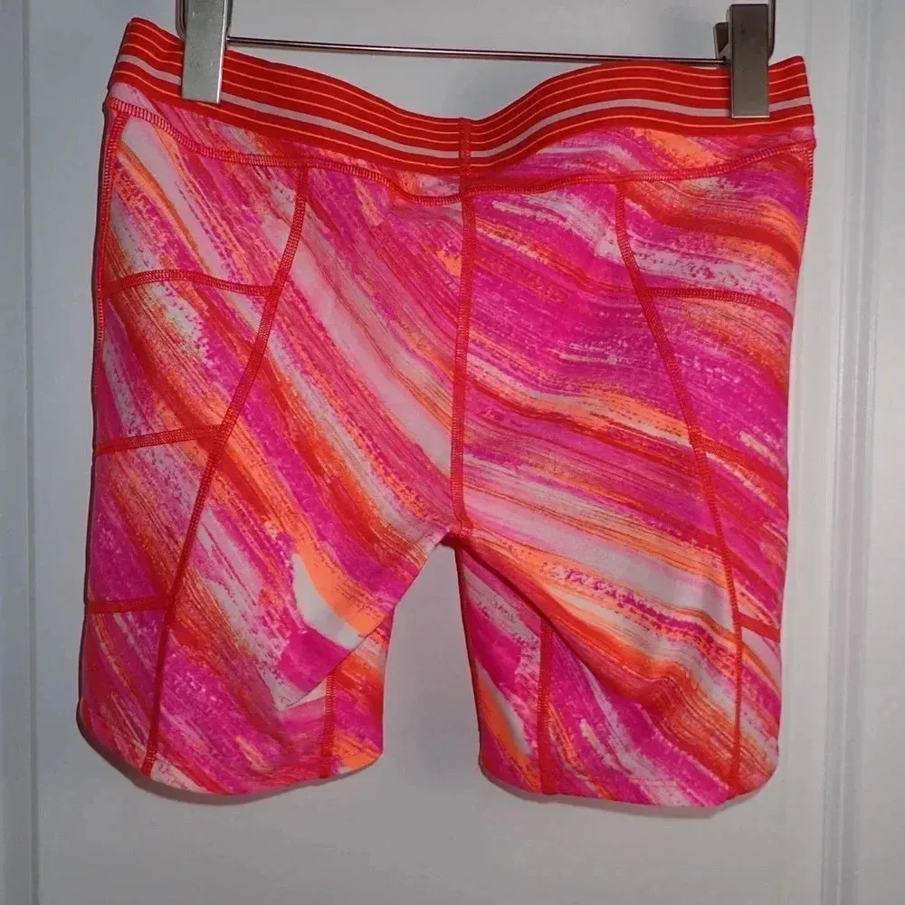 Under Armour HeatGear Athletic Softball Compression Shorts Pink Orange size L - Image 5