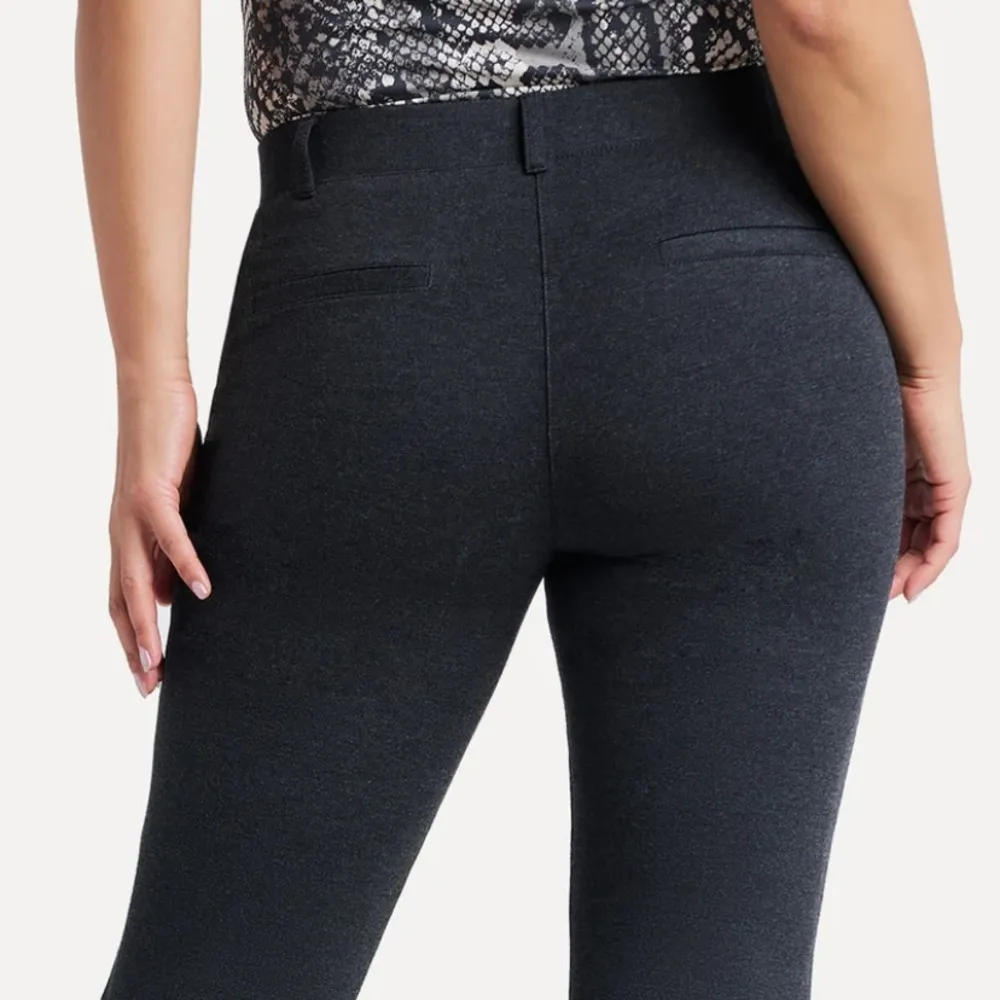 Betabrand Straight Leg Classic Pull On Dress Yoga Pant Work Professional Comfort - Image 2
