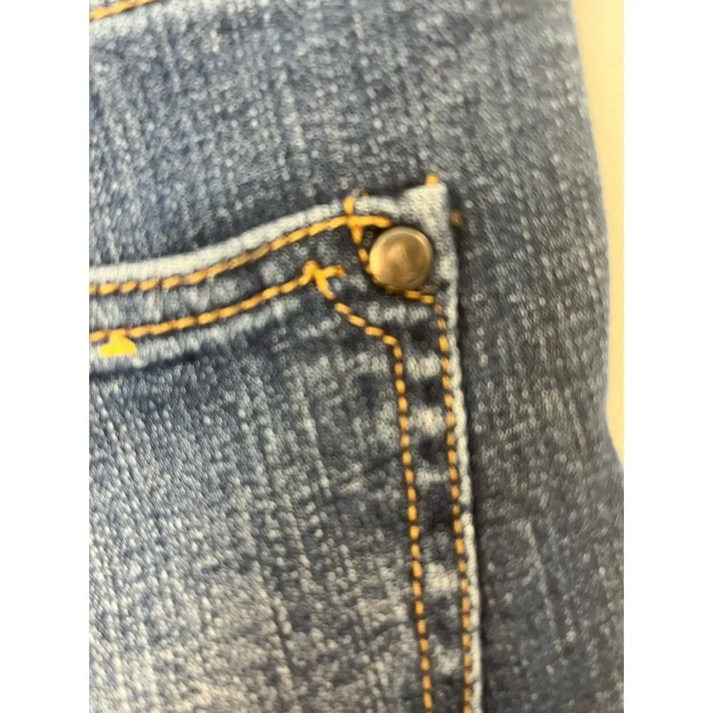 Pilcro and the Letterpress x Anthropologie Women's Script sz 28 Shorts 6” Inseam Blue - Image 4