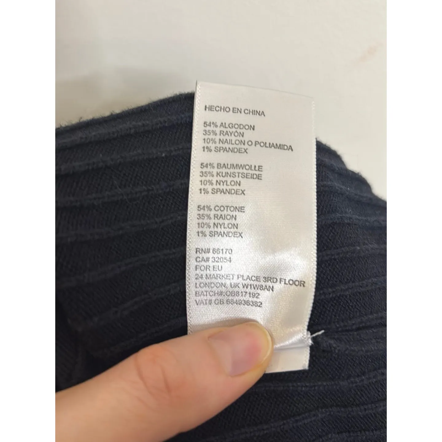 Free People Skirt Womens XS Black Skyline Ribbed Knit Front Slit Midi Bodycon - Image 7