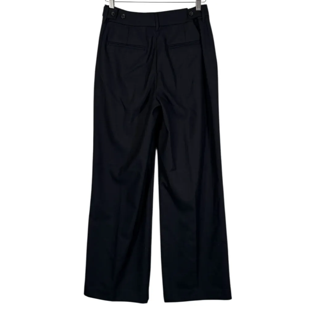 Alex Mill Soho Wool Wide Leg Trouser Pants Size 2 Blue - Image 3