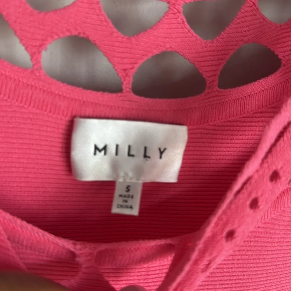 Milly Cutout Swing Dress In Fuchsia - Image 8