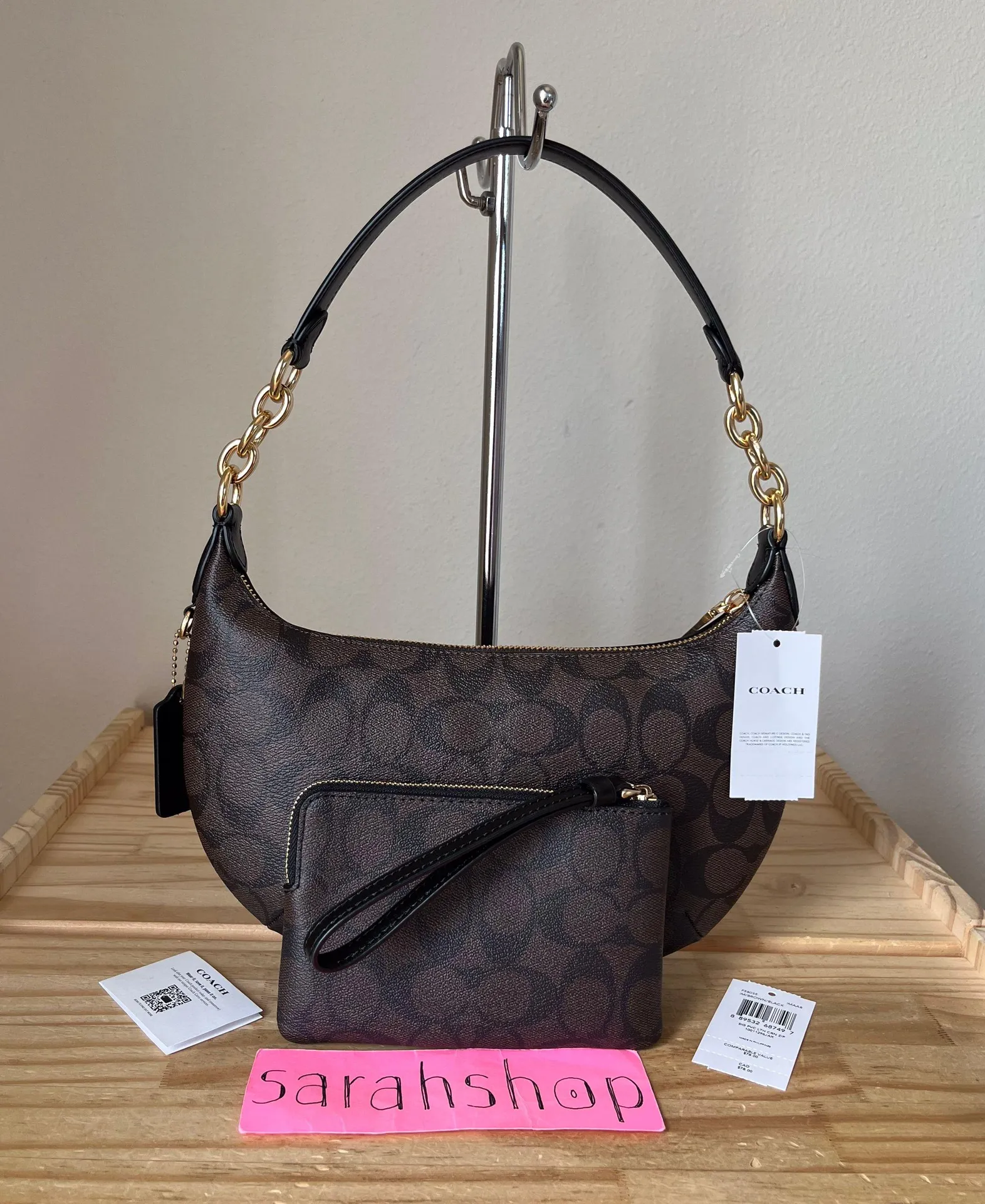 Coach Purse And Wristlet Set - Image 2