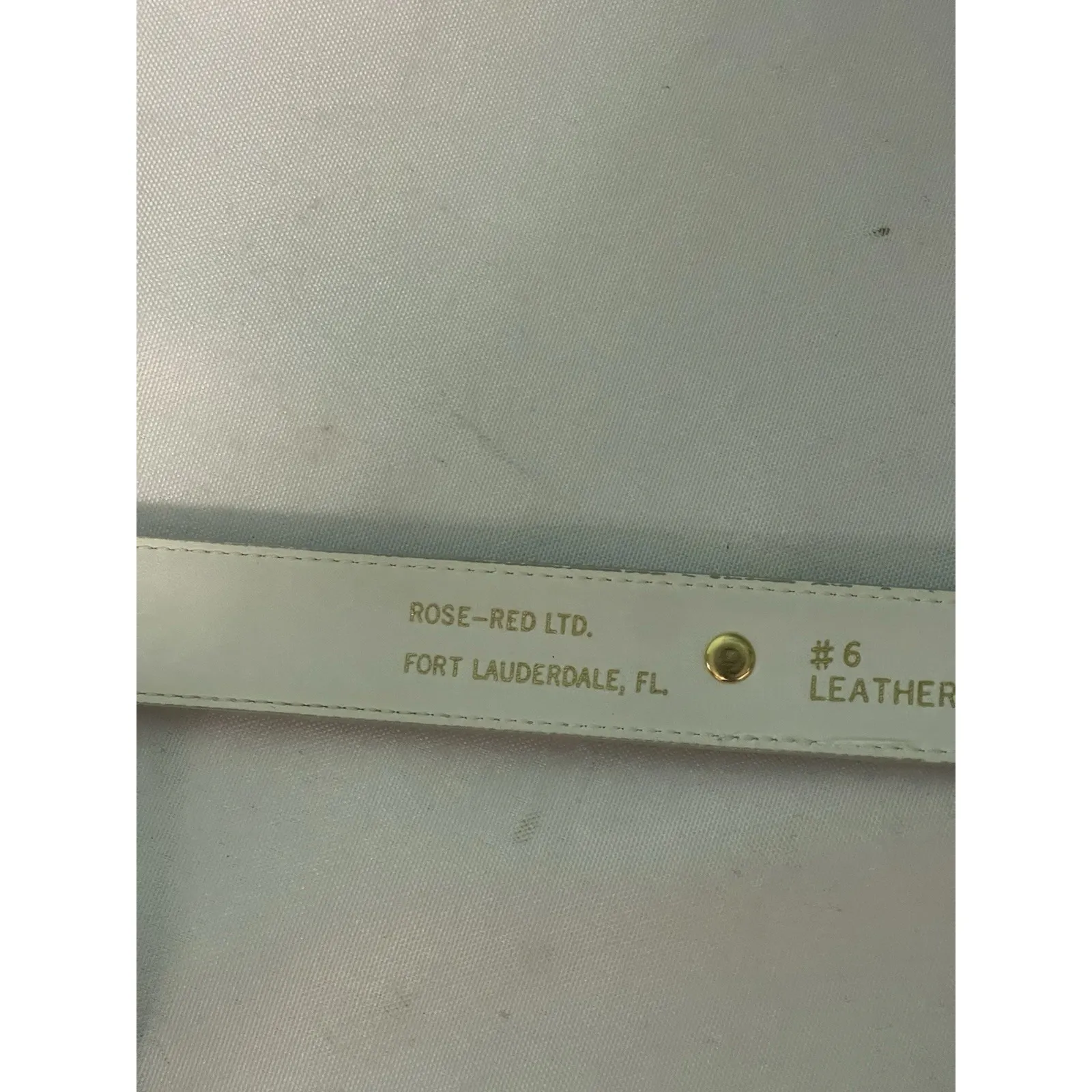 Vintage 1980s Ivory Gold Buckle Size Large‎ Belt Made in Taiwan - Image 4