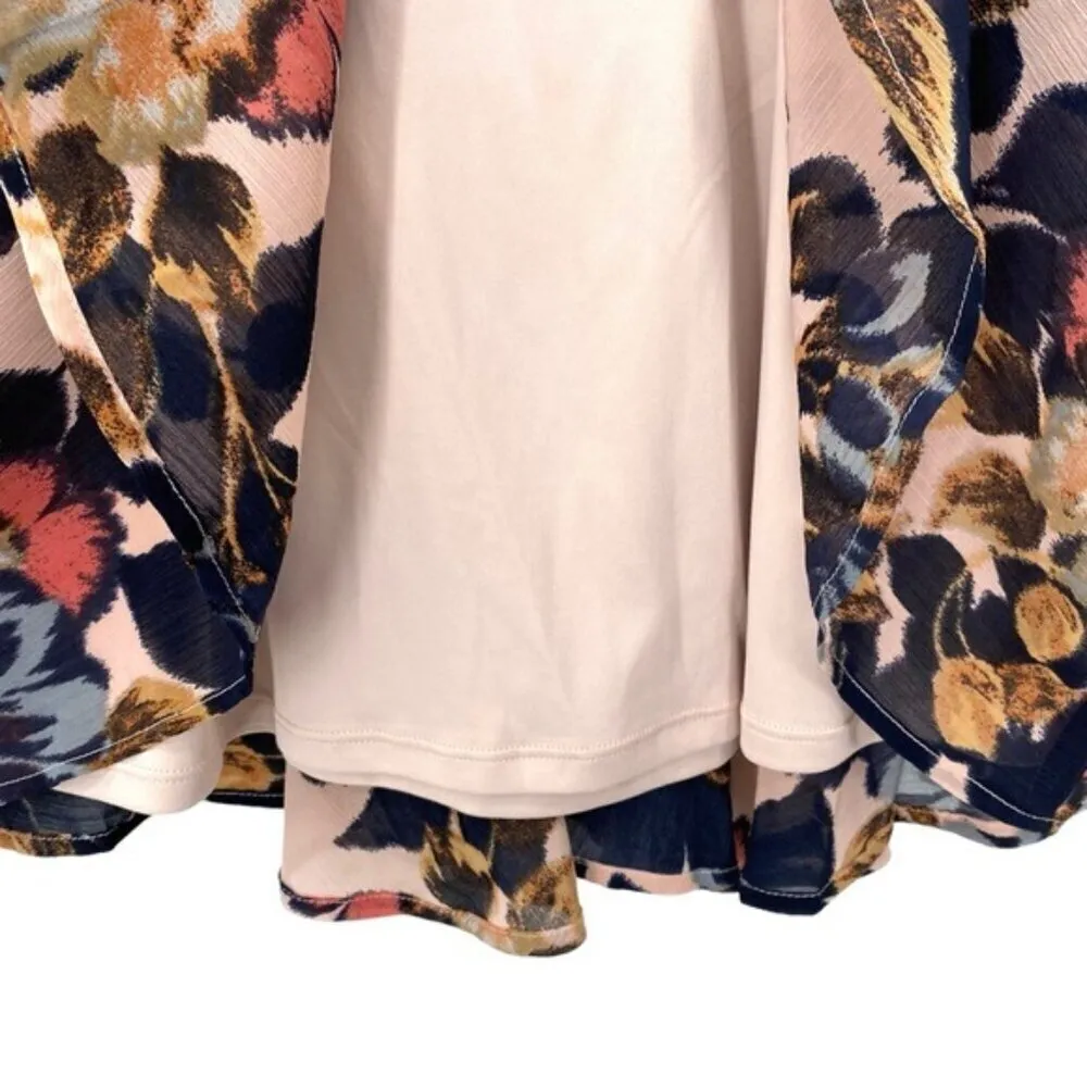 Maurices Floral Tie Front Cutout Ruffled Dress - Image 11