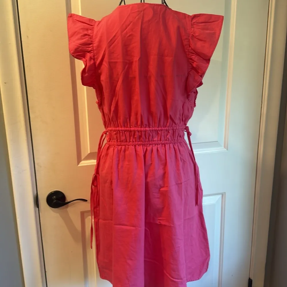 Universal Threads Universal thread V-neck, short sleeve ruffle sundress - Image 4