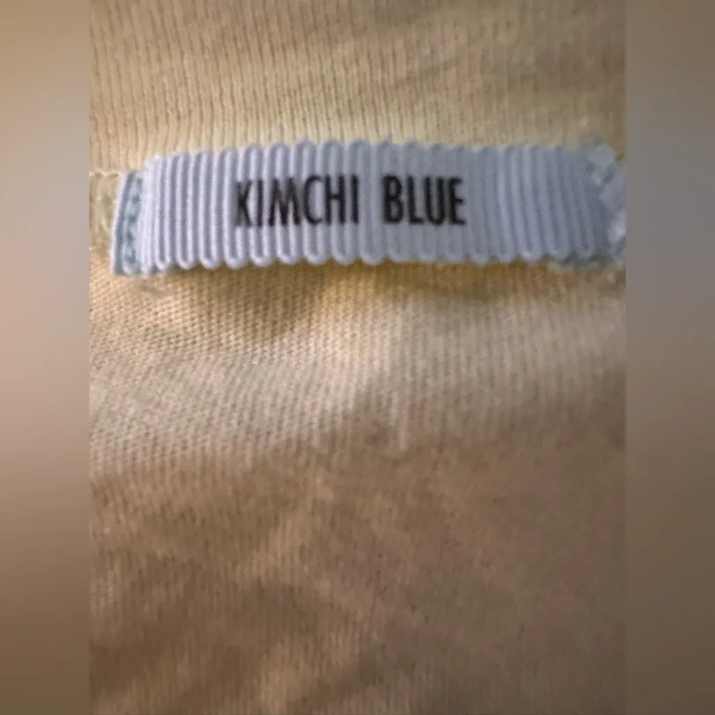 Kimchi Blue Light Yellow Ruffle Sleeve Tee - Image 2