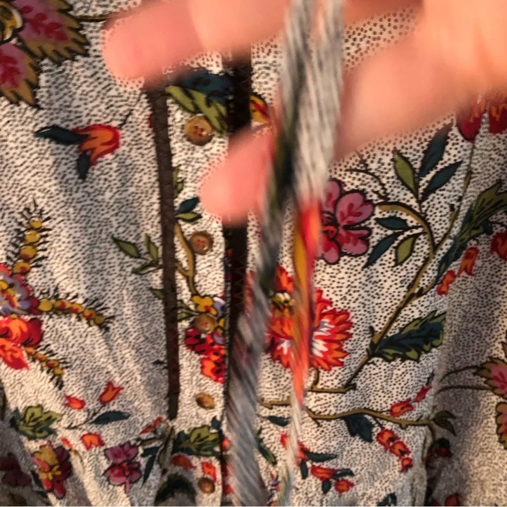 Anthropologie Maeve Janie Flounced Peasant Blouse. Size 00. - Image 8