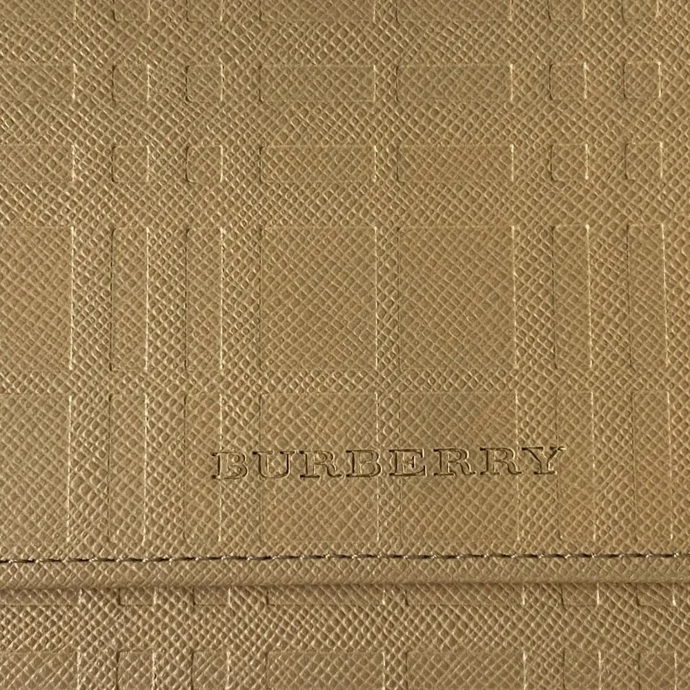 Burberry Tan Calf Leather Long Wallet includes Certificate of Authenticity - Image 15