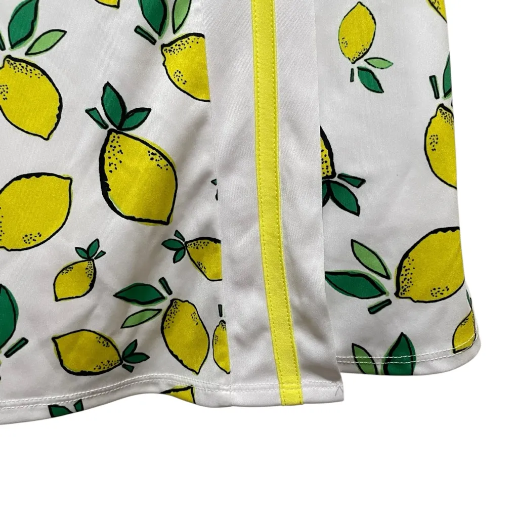 PGA Tour Lemon Print Skort Golf Skirt White Yellow Green Women’s Size Small - Image 8