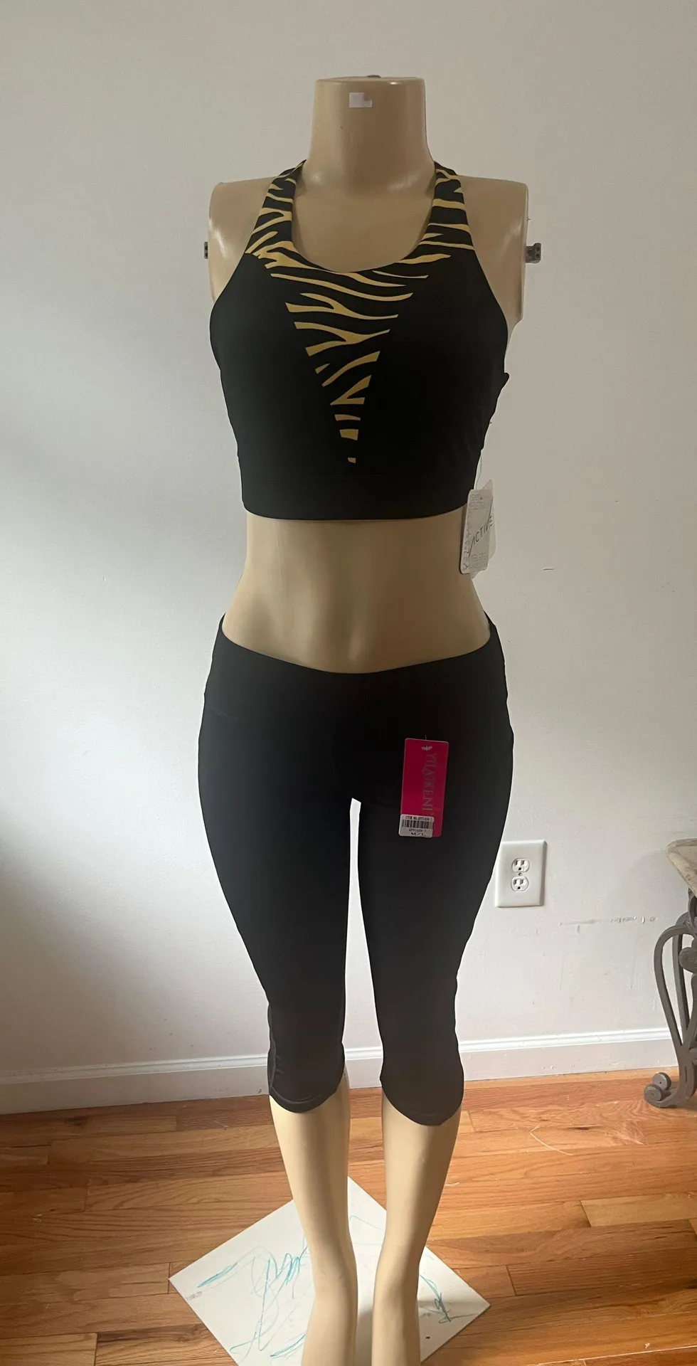 Short Leggings And Half Top Brown Size XL petite - Image 3