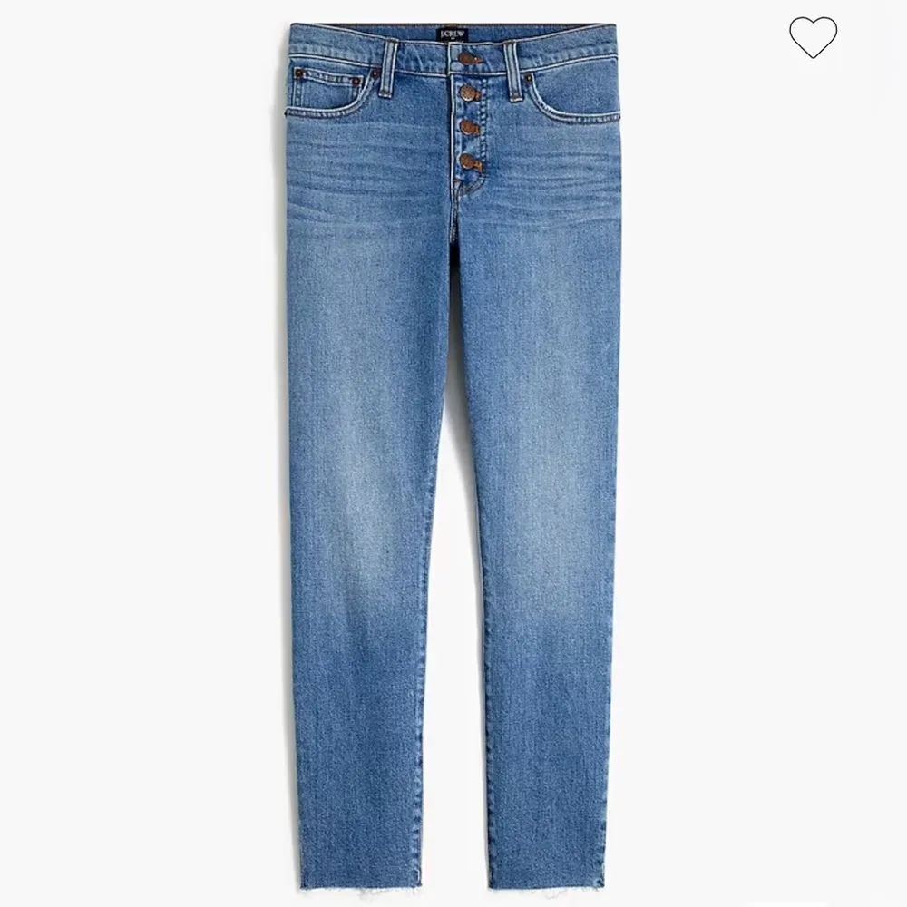 J.Crew 9"‎ High-Rise Skinny Jeans in All Day Stretch Size 33 Button Fly Denim - Image 7