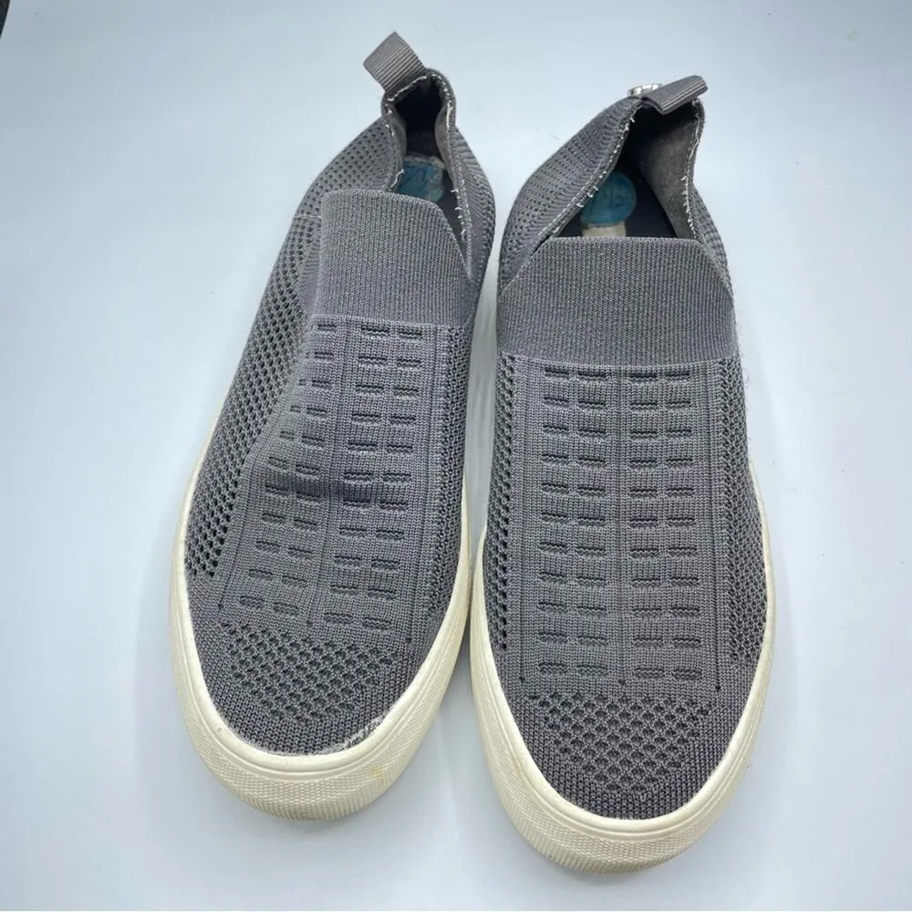 Steve Madden Grey Stretch Slip On Fashion Sneakers Womens 7.5 - Image 6