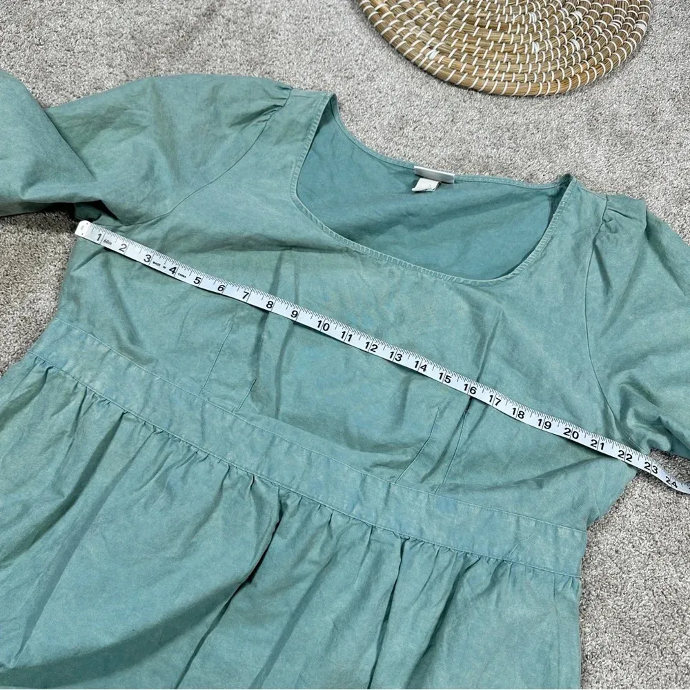 Ava & Viv Plus Size Balloon 3/4 Sleeve A-Line Tiered Dress Flowy in Teal Size X - Image 17