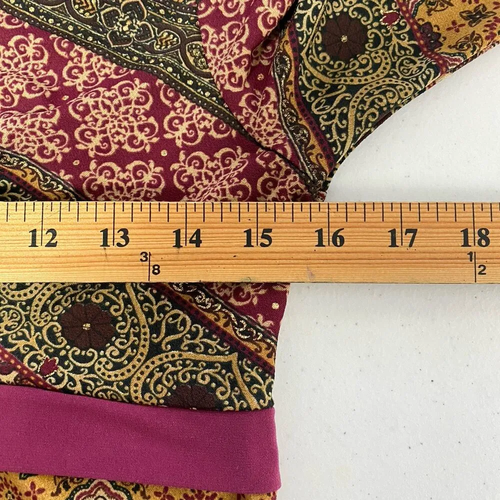 Moa Moa Babydoll Large Top Blouse Vneck Tie Back Fairy Grunge 90s Whimsy Romance - Image 6