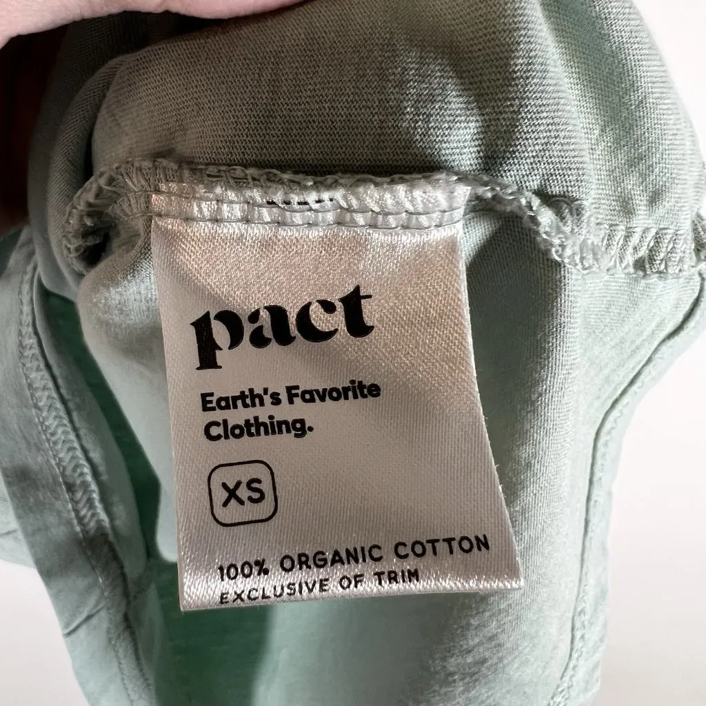 Pact Women's Size XS Blue Organic Cotton Sleeveless T-shirt‎ Fitted Casual - Image 5