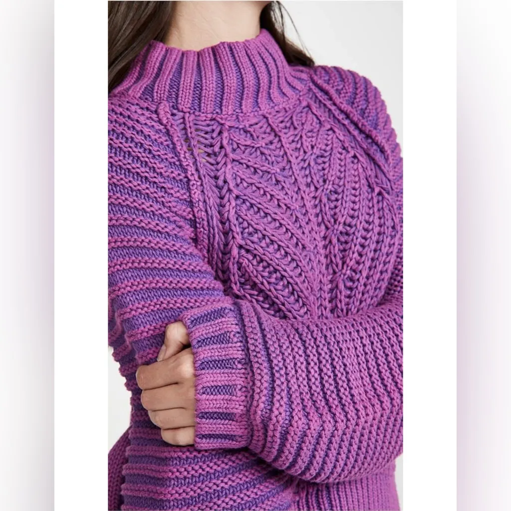 Free People Sweetheart Sweater in Glowing Orchid - Image 6