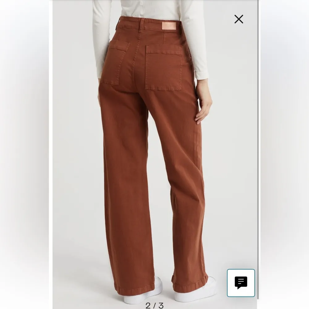 Pistola Nicole Wide Leg High Rise Spice‎ Pants size 28 workwear classic boho - Image 2