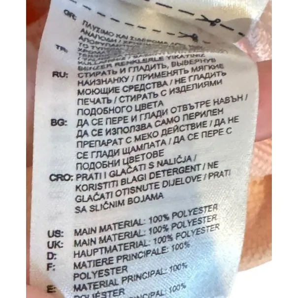 Adidas Women T- Shirt Dress Short Sleeve Crew Neck Printed Logo Pink Size Medium - Image 7