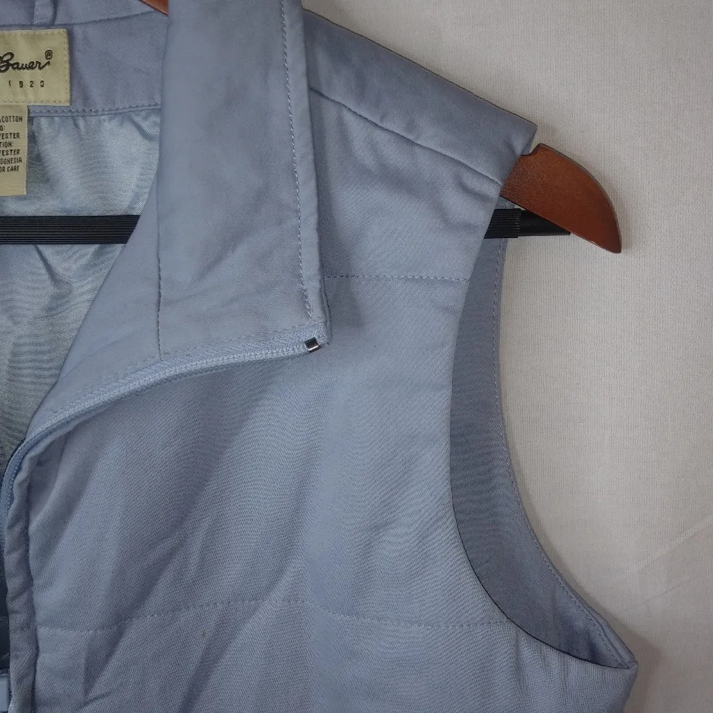 Eddie Bauer S Cotton Blend Outer Vest in Robin's Egg Blue - Image 2