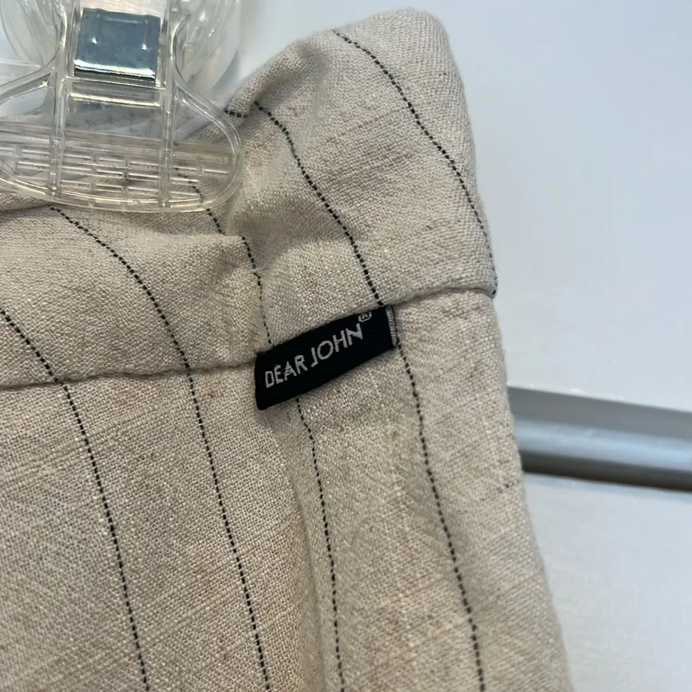 Dear John Cream pin striped Bermudas Tailored Summer Shorts size 27. - Image 8