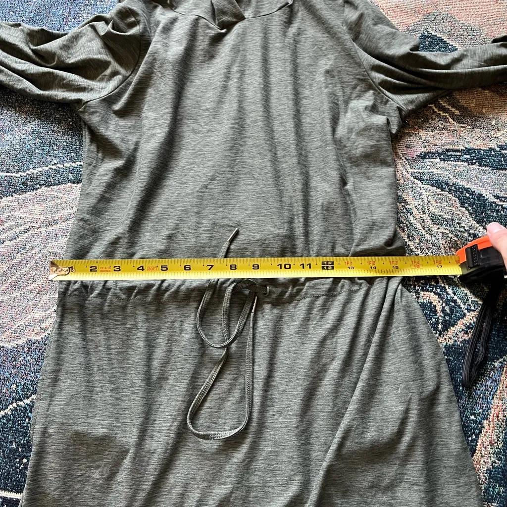 Kyodan Olive Green Hoodie Skirt Dress SZ P/S Romper Hiking Outdoor one-piece Y2K - Image 13