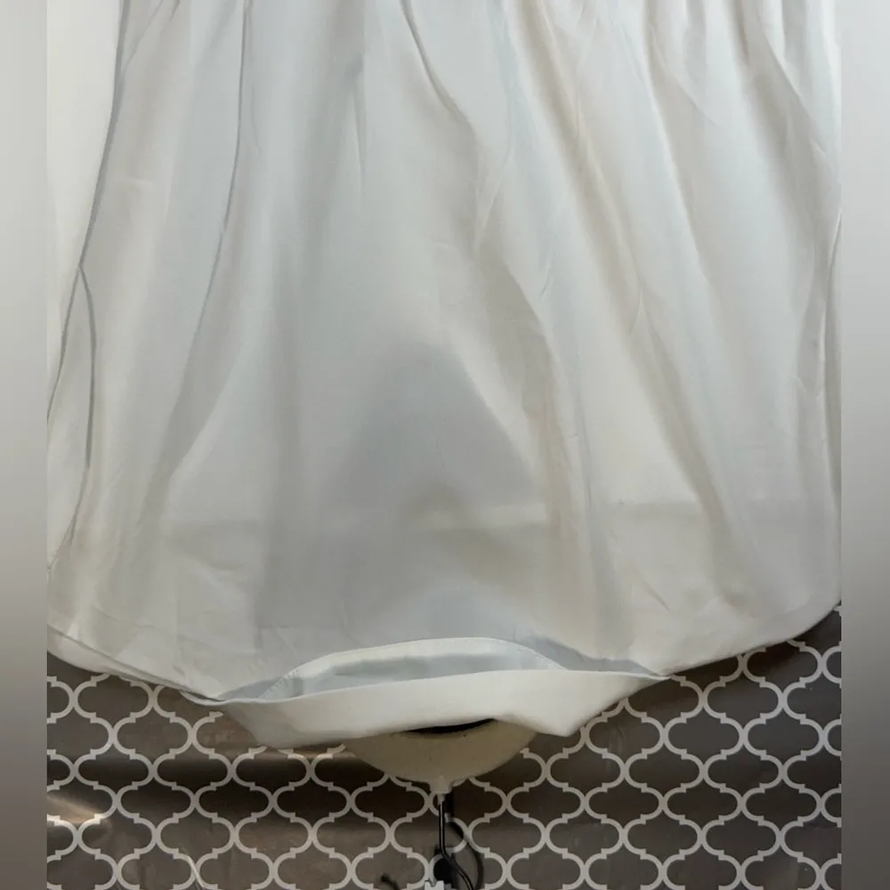 Shein Women's Elegant White Long‎ Sleeve T-Shirt with Elastic Waist and Neck 2xl - Image 11