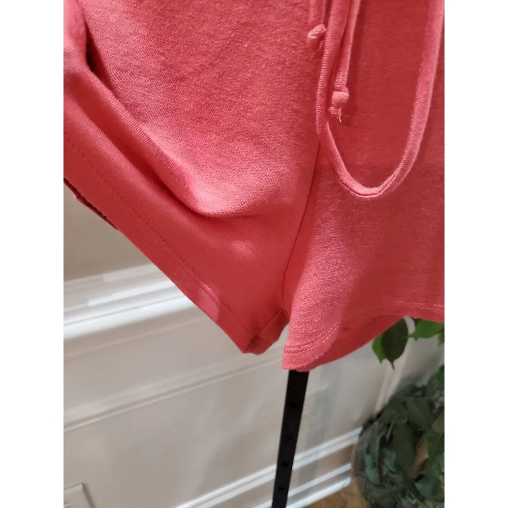 Tresics Beach Women's Pink Rayon V-Neck Sleeveless Hooded Romper Size Medium - Image 6