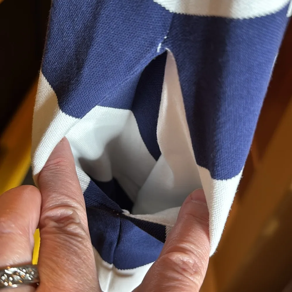 Vineyard Vines X Target Striped Crewneck Knit Dress Navy Blue & White Sz Medium - Image 6