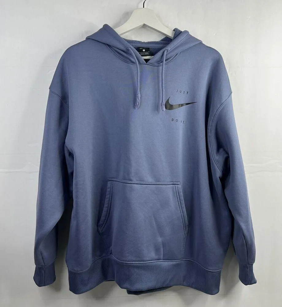 Nike Size L Sweatshirt Hoodie Sportswear Therma Oversized Pull Over DA1452-482 - Image 3