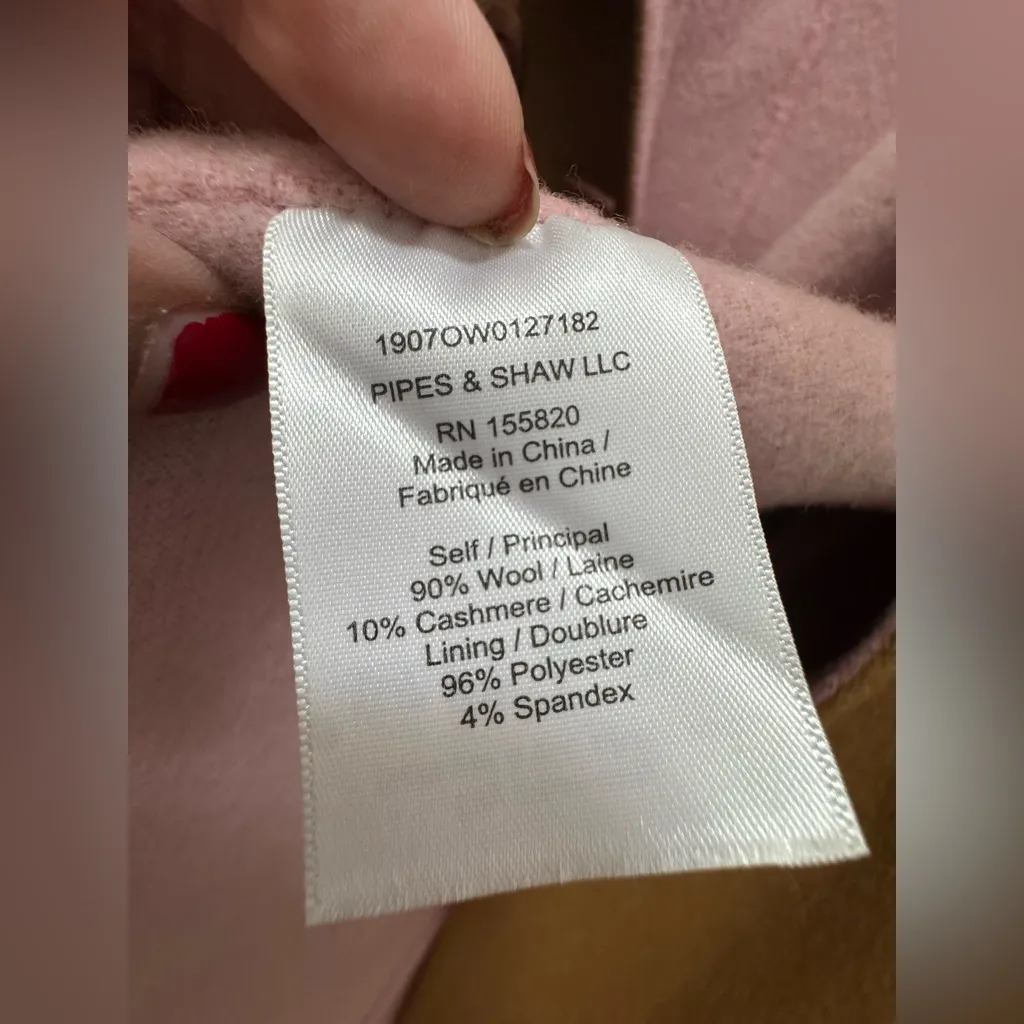 NWT $795 Veronica Beard Two Tone Senna Cashmere Wool Coat Size 6 - Image 4