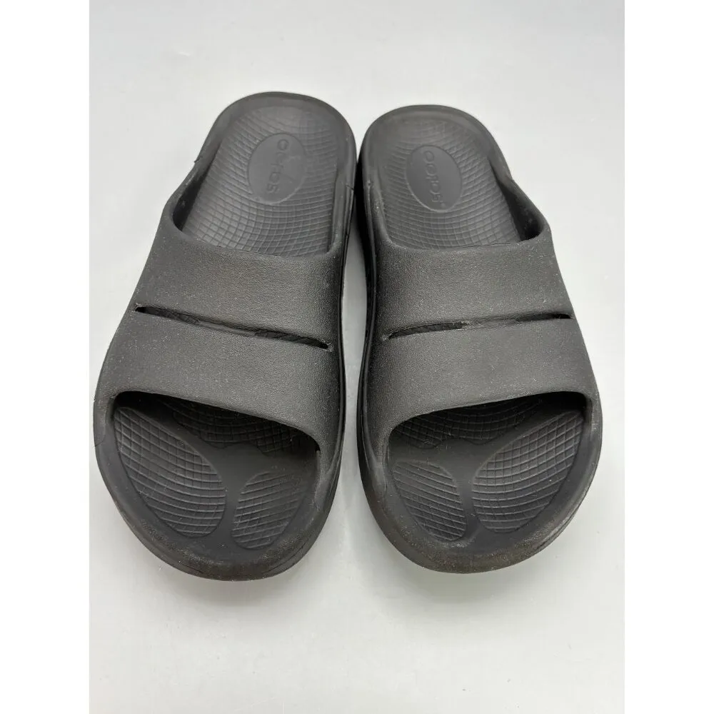Oofos Ooriginal Slide Sandals Black M6 W8 Recovery Footwear Size undefined - Image 3