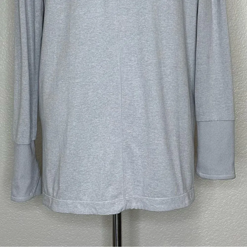 Athleta Gray Uptempo Wrap Noreweigan Hooded Cardigan Sweater - Image 11