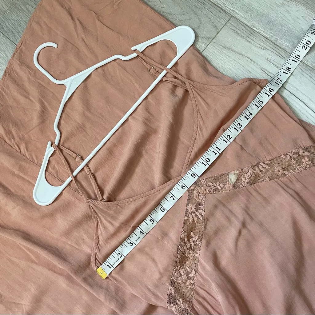 Honey Punch Maxi Dress lace slip womens Pink (medium) chic party feminine simple - Image 3