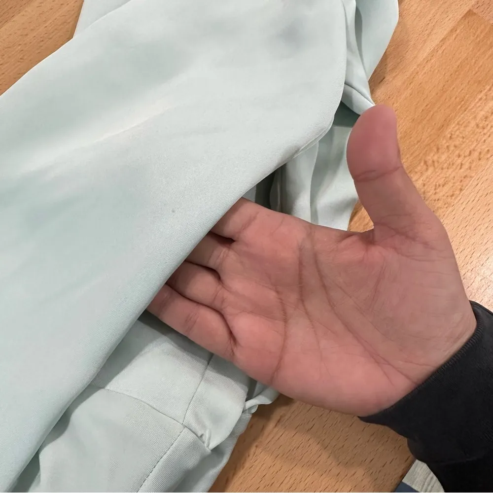 Aritzia Babaton Ace Bodysuit Aqua Essence long-sleeve size XXS - Image 9