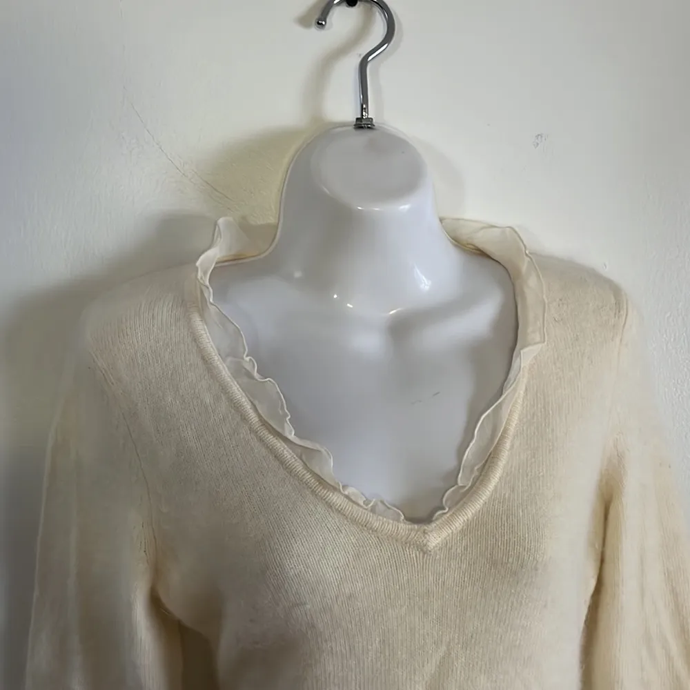ANGORA The Limited chiffon neck and hem sweater - Image 2