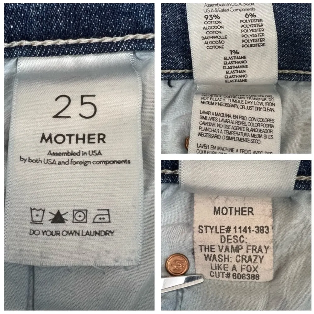 Mother The Vamp Fray Distressed High Rise in Crazy Like A Fox Size 25 - Image 9