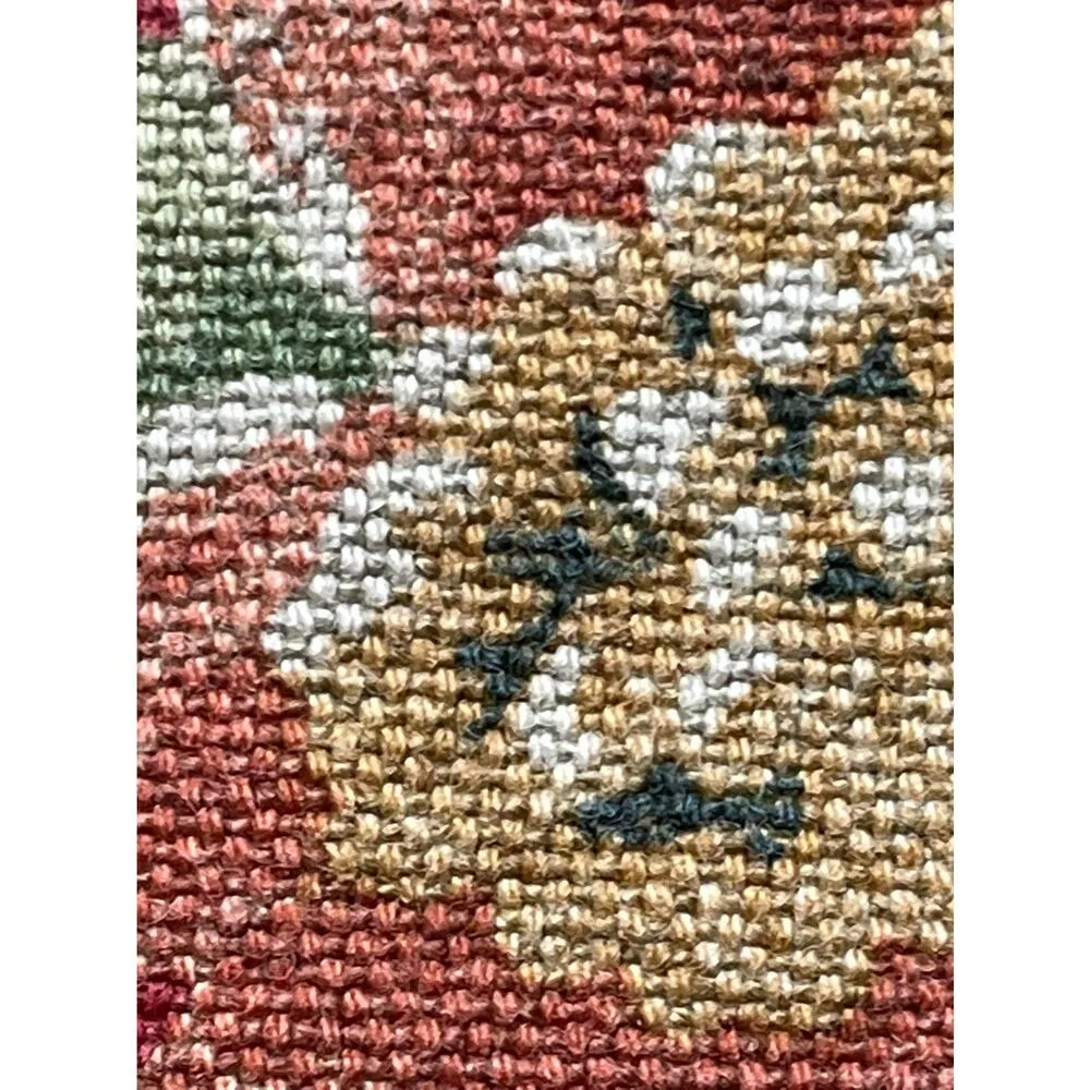 Alexis & Avery 100% Cotton Red Floral Denim Button Front Jacket Size Medium - Image 6