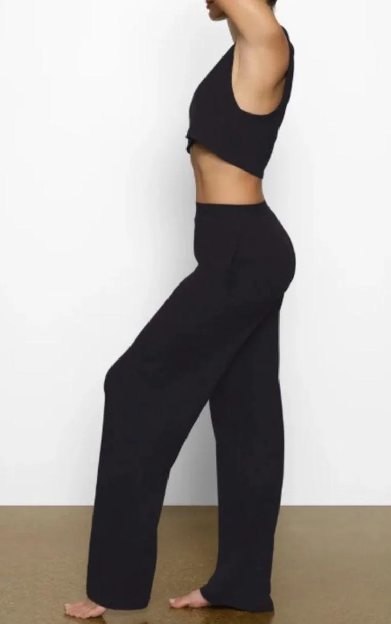 SKIMS BOYFRIEND LOOSE PANTS ONYX - Image 6