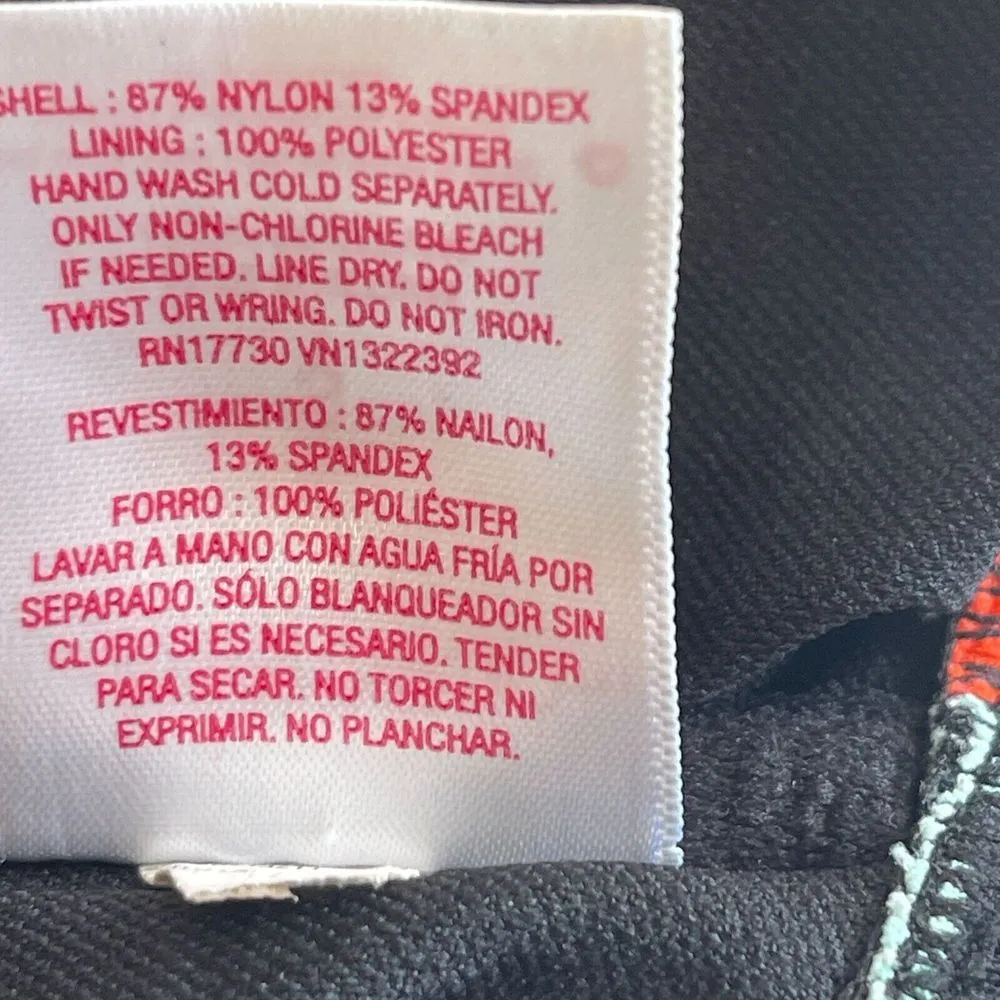 Xhilaration Bandeau Bikini Top Womens S Multicolor Rainbow Striped‎ Vibrant Pool - Image 8