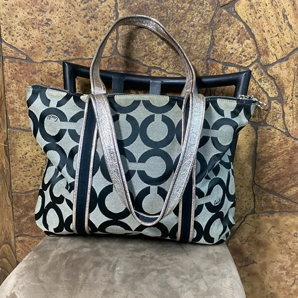 poppy op art glam tote 13826 - Image 6