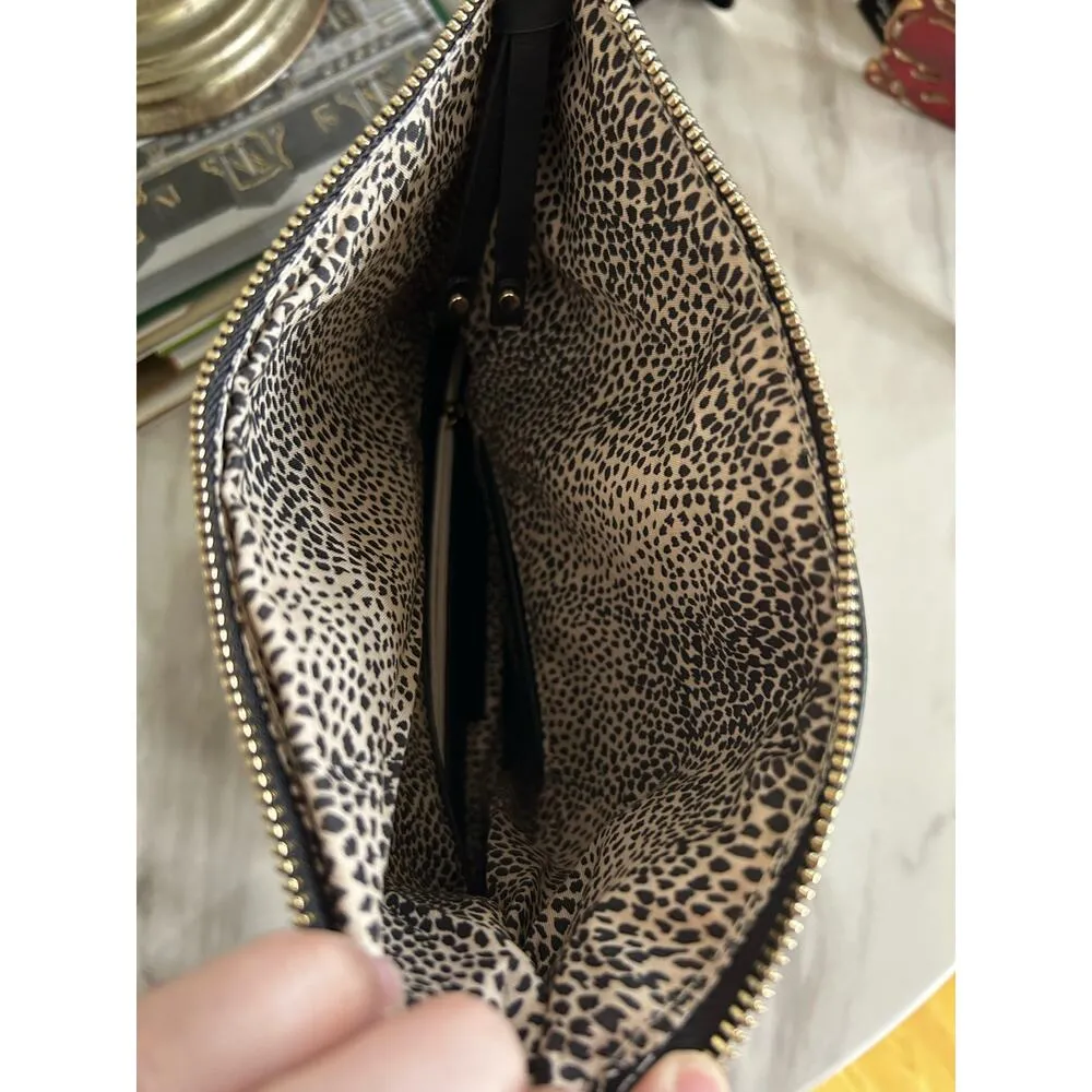 Sole Society Jemma Suede & Faux Leather Zip Clutch - Image 7