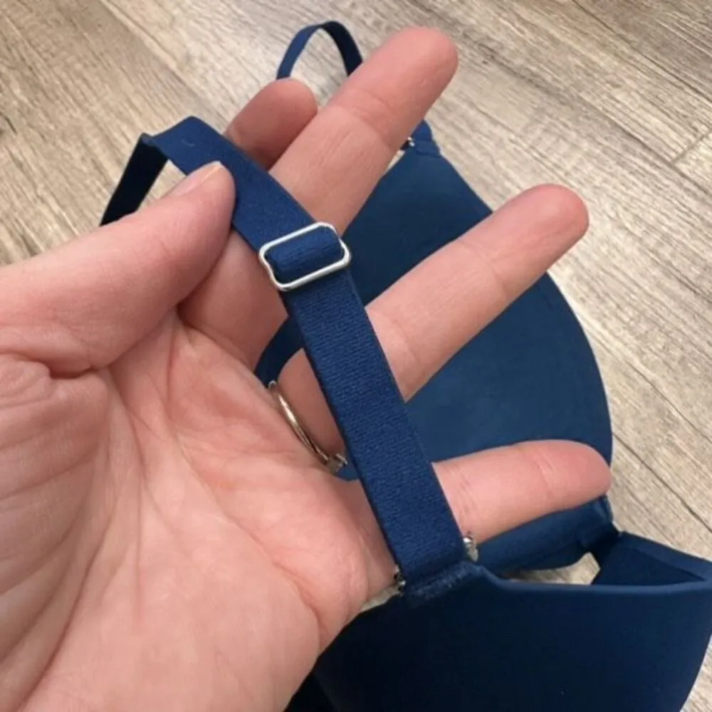 Soma Memorable Full Coverage T-Shirt Bra Dark Teal Blue Bra Size 38B - Image 5